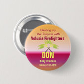 交差させたやし巡航の名前入りの記章 缶バッジ (正面&裏面)