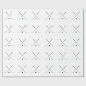 交差させたゴルフクラブ ラッピングペーパー (フラット)