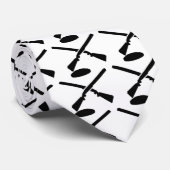 交差させたトラップ射撃の散弾銃 ネクタイ (ロール)