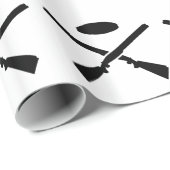 交差させたトラップ射撃の散弾銃 ラッピングペーパー (ロールコーナー)