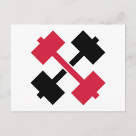 交差させたバーベル ポストカード