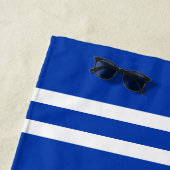 交差させたラケットロゴのカスタムなテニスのビーチタオル ビーチタオル (インサイチュ)