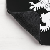 交差させた尾手がつけられないライオンの紋章学のマウスパッド マウスパッド (コーナー)