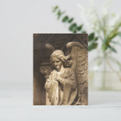 交差させた手を搭載する天使の彫像、ブエノスアイレス ポストカード (スタンド正面)