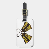 交差させた振鈴 ラゲッジタグ (正面縦)