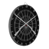 交差させた歩兵のマスケット銃 ダーツボード (正面左)