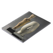 (交差させた腕を搭載するLto R)の置物、Cycladic; 頭部 ノートブック (左側)