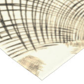 交差したナッツブラウンまたはカーキ曲線のトレースはベージュ テーブルクロス (アングル)