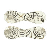 交差したナッツブラウンまたはカーキ曲線のトレースはベージュ 野球ボール (パネル)