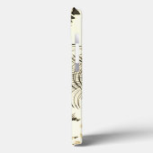 交差したナットブラウンの曲線トレース、明るい背景 Case-Mate iPhoneケース (裏面 / 左)