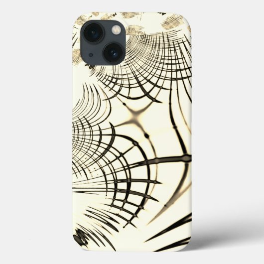 交差したナットブラウンの曲線トレース、明るい背景 Case-Mate iPhoneケース (裏面)