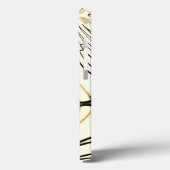 交差したナットブラウンの曲線トレース、明るい背景 Case-Mate iPhoneケース (裏面 / 左)