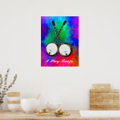 交差したバンジョス・ポスター ポスター (キッチン)