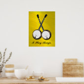 交差したバンジョス・ポスター ポスター (キッチン)