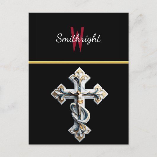 交差したパス ポストカード (正面)