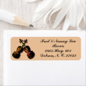 交差したメープルビオリン ラベル (インサイチュ)