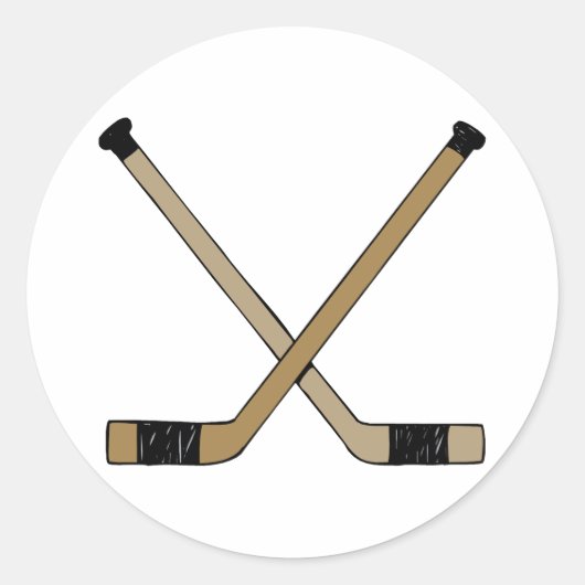 交差した棒 ラウンドシール (正面)