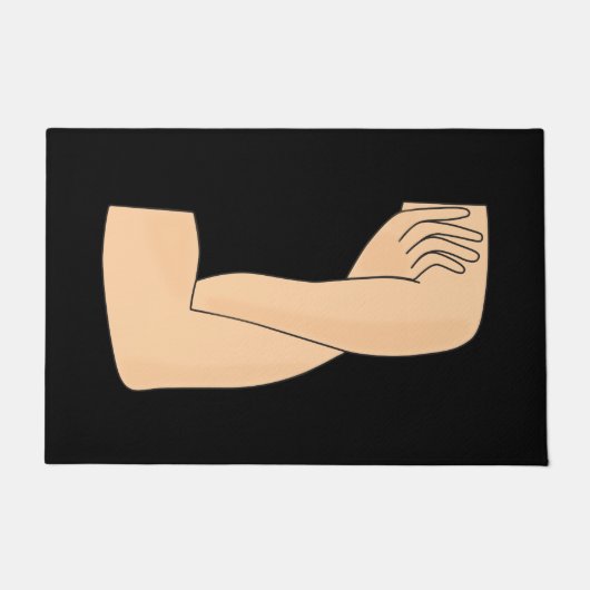 交差した腕 ドアマット (正面)