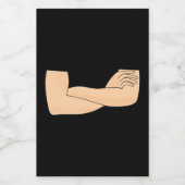 交差した腕 フードラベル (シングルラベル)