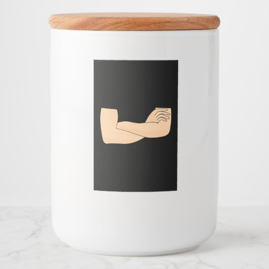 交差した腕 フードラベル (正面)