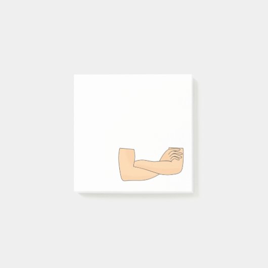 交差した腕 ポストイット (正面)