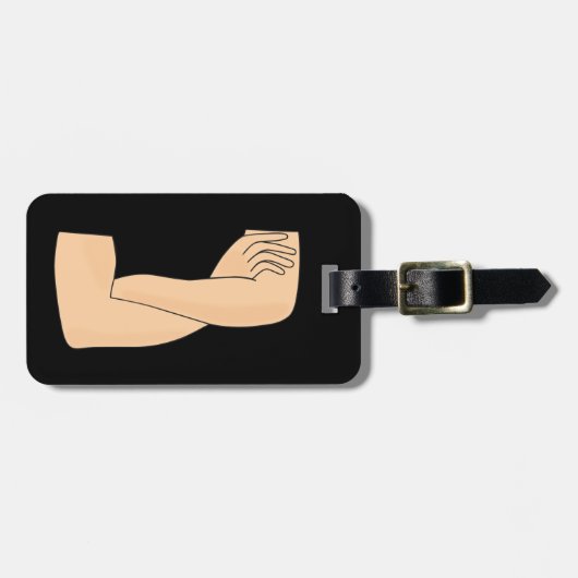 交差した腕 ラゲッジタグ (正面横)