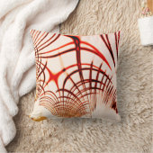 交差した赤い茶色の曲がったトレース、古いエフェクト クッション (ブランケット)