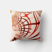 交差した赤い茶色の曲がったトレース、古いエフェクト クッション (裏面)