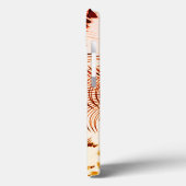 交差した赤い茶色の曲がったトレース、古いエフェクト Case-Mate iPhoneケース (裏面 / 左)