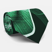 交差して重なっている緑色のアクリルテープ切り出し ネクタイ (ロール)
