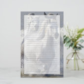 交差するために湿地帯で走っているCamargueの馬 便箋 (スタンド正面)