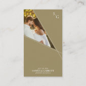 交差するラインが愛をシェアするQRコードカード エンクロージャーカード (裏面)