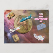 交差する世界はがき日はがき(10月1日) ポストカード (正面)