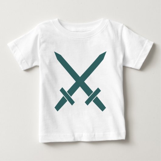 交差する剣 ベビーTシャツ (正面)