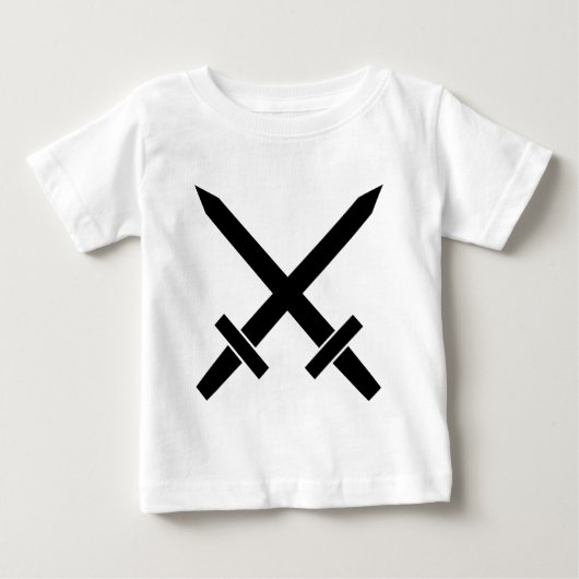 交差する剣 ベビーTシャツ (正面)
