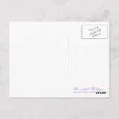 交差する山感謝してい形 ポストカード (裏面)