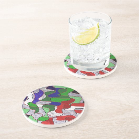 交差する色 コースター (側面)