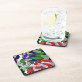 交差する色 コースター (右側)