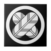 交差する鷹の羽 タイル (正面)