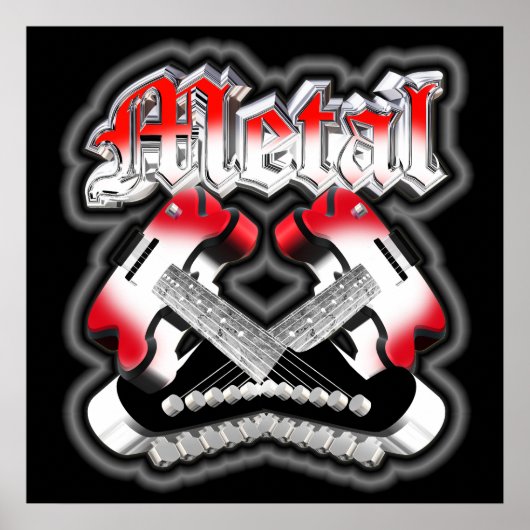 交差する2本のギター ポスター (正面)