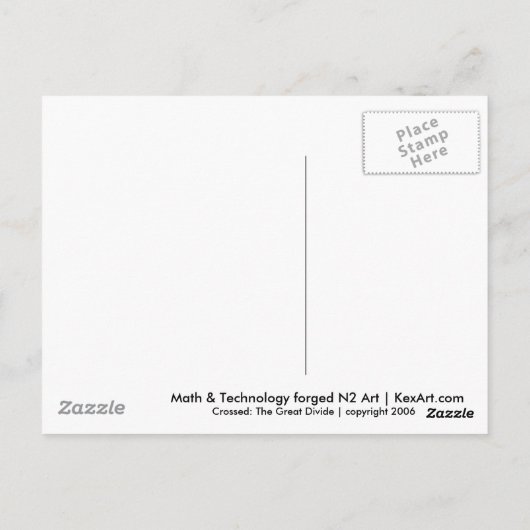 交差はがき ポストカード (裏面)