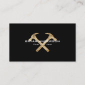 交差は名刺を槌で打ちます 名刺 (正面)