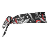 交差サーベルを持つ海賊スカル タイヘッドバンド (回転270)