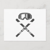 交差スキー ポストカード (正面)