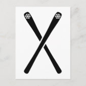 交差スキー ポストカード (正面)