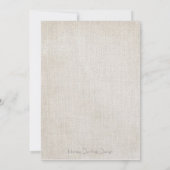 交差ステッチのアンティークの結婚式招待状 招待状 (裏面)