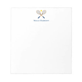 交差テニスのレース ノートパッド