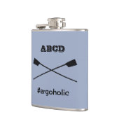 交差パーソナライズされたするおもしろい漕ぎ フラスク (左)