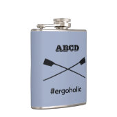 交差パーソナライズされたするおもしろい漕ぎ フラスク (右)