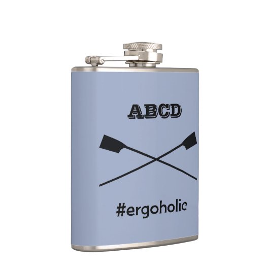 交差パーソナライズされたするおもしろい漕ぎ フラスク (右)